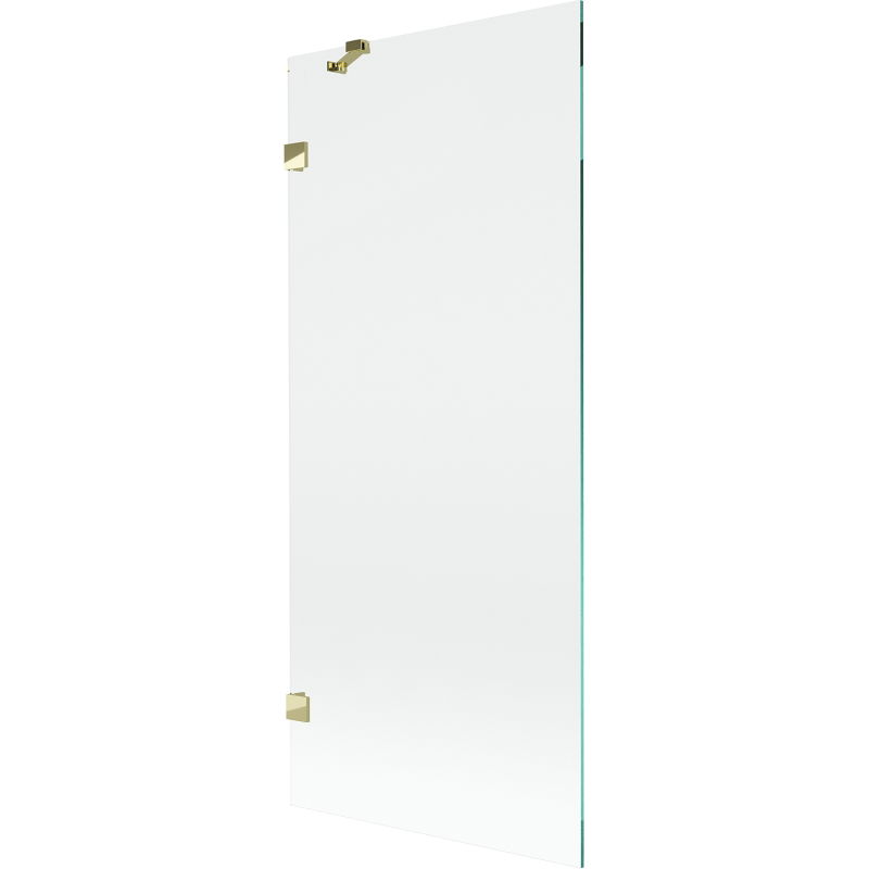 Mexen Lunar vanová zástěna 1-křídlová 80 x 150 cm, průhledná, zlatá - 897-080-000-50-00