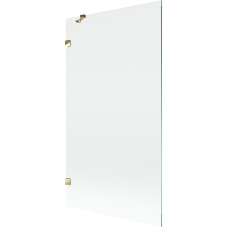 Mexen Lunar jednoskřídlová sprchová zástěna 100 x 150 cm, transparentní, zlatá - 897-100-000-50-00