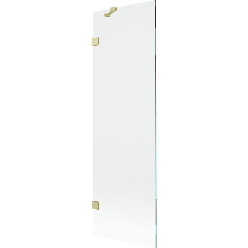 Mexen Lunar vanová zástěna jednokřídlá 60 x 150 cm, průhledná, zlatý kartáčovaný - 897-060-000-55-00