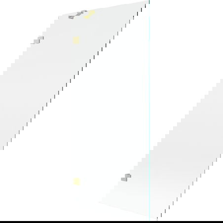 Mexen Lunar vanová zástěna jednokřídlá 80 x 150 cm, transparentní, zlatý kartáčovaný - 897-080-000-55-00