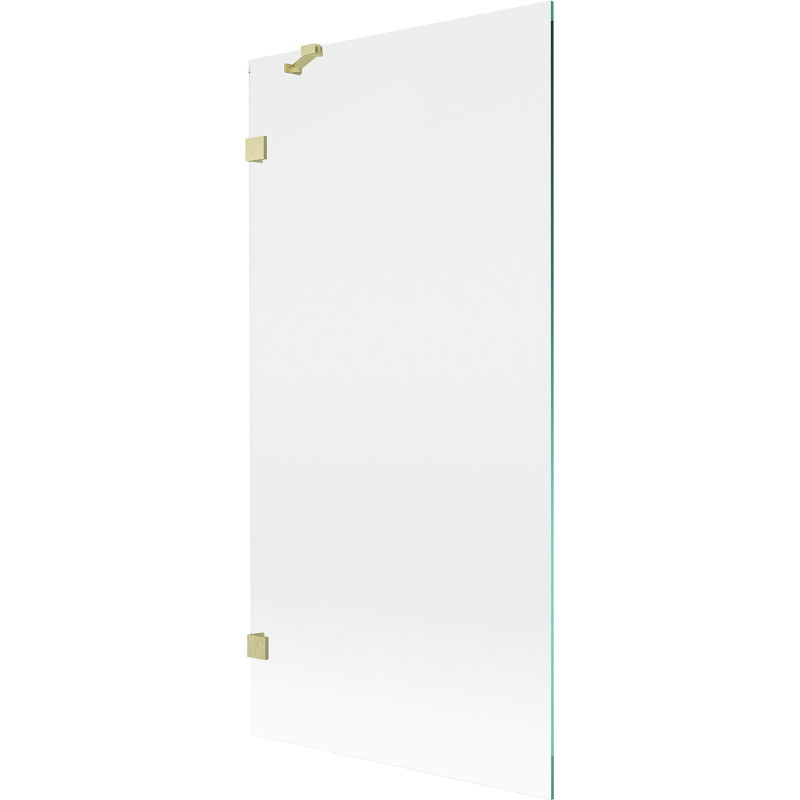 Mexen Lunar vanová zástěna 1-křídlá 90 x 150 cm, průhledná, zlatá kartáčovaná - 897-090-000-55-00