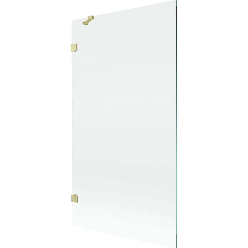 Mexen Lunar vanová stěna 1-křídlová 100 x 150 cm, transparentní, zlatý kartáčovaný - 897-100-000-55-00