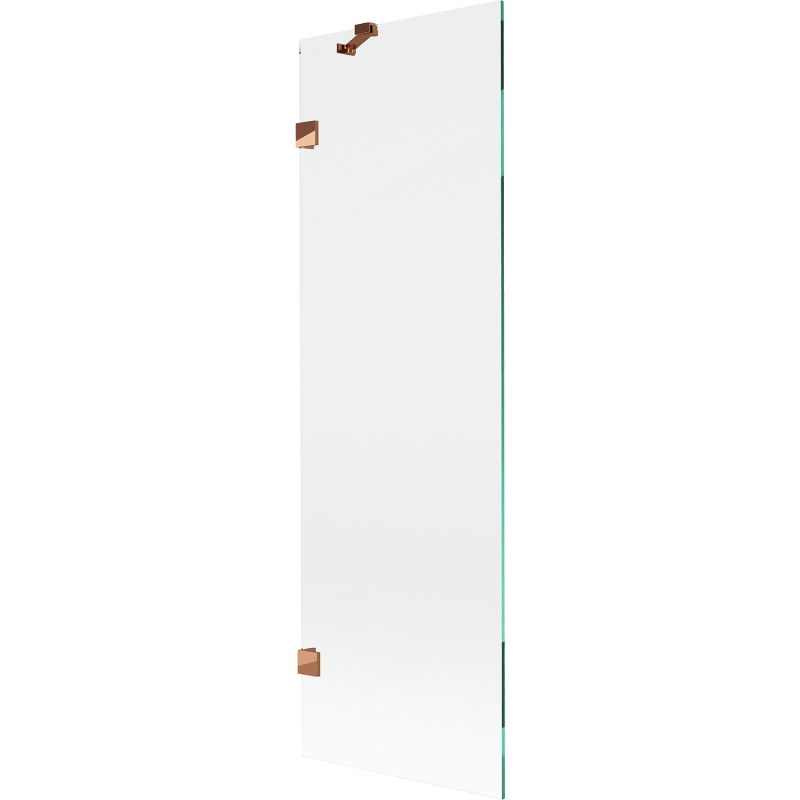 Mexen Lunar vanová zástěna 1-křídlová 60 x 150 cm, transparentní, růžové zlato - 897-060-000-60-00