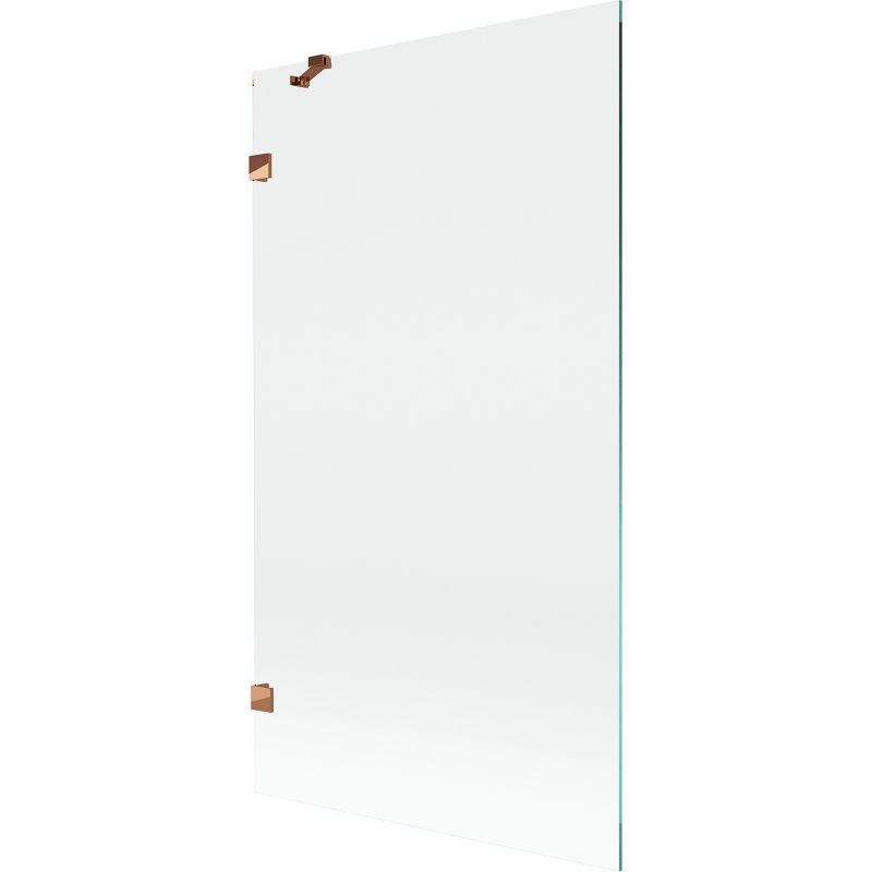 Mexen Lunar vanová zástěna 1-křídlová 100 x 150 cm, transparentní, růžové zlato - 897-100-000-60-00