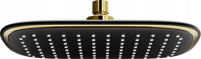 Mexen D-49 sprchová hlavice 25x19 cm, černá/zlatá - 79749-75