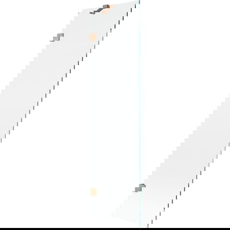 Mexen Lunar vanová přepážka 1-křídlová 50 x 150 cm, transparentní, kartáčovaná měď - 897-050-000-65-00