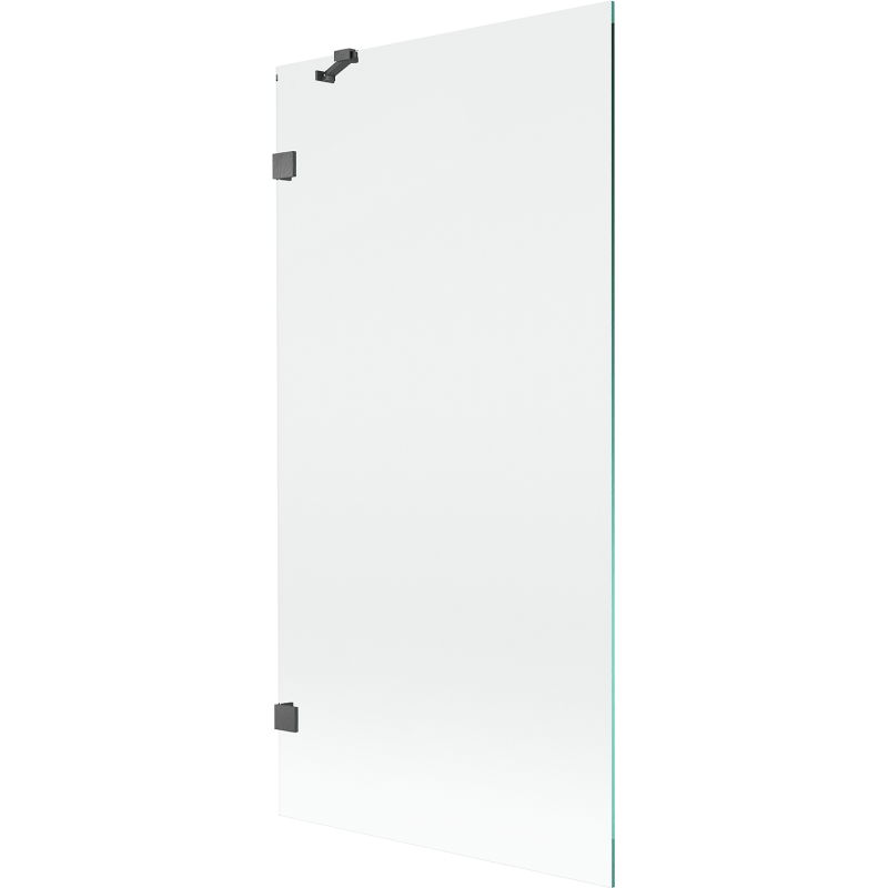 Mexen Lunar vanová zástěna 1-křídlová 90 x 150 cm, transparentní, gun gray kartáčovaná - 897-090-000-66-00