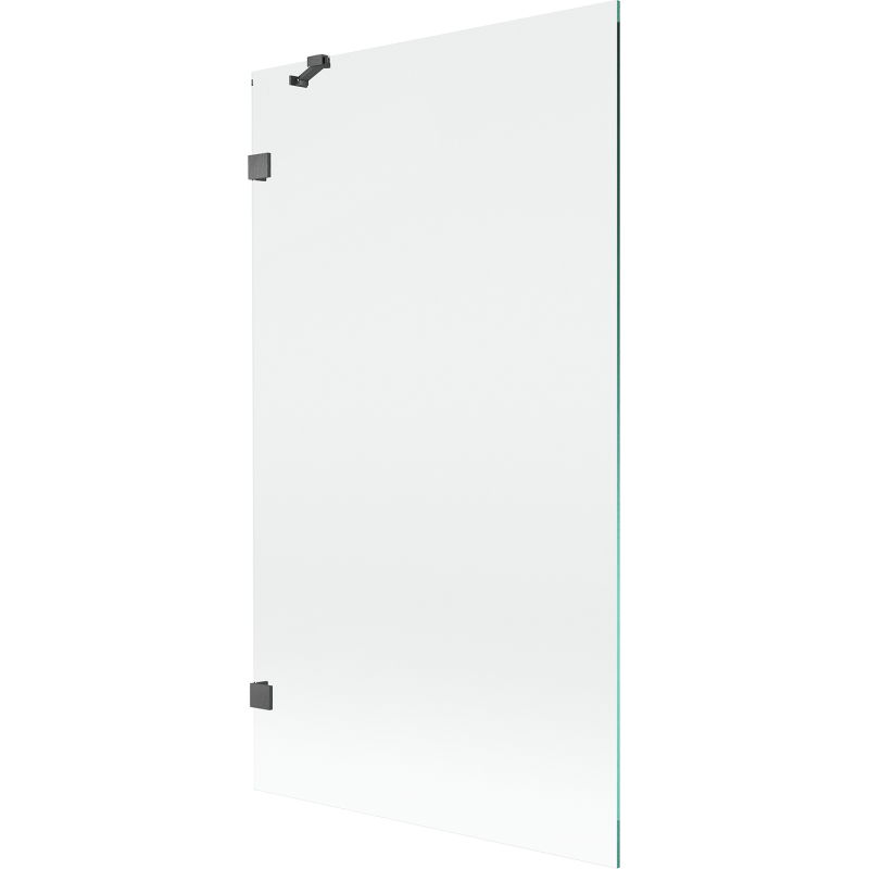 Mexen Lunar sprchová zástěna 1-křídlá 100 x 150 cm, transparentní, kartáčovaná zbraň šedá - 897-100-000-66-00