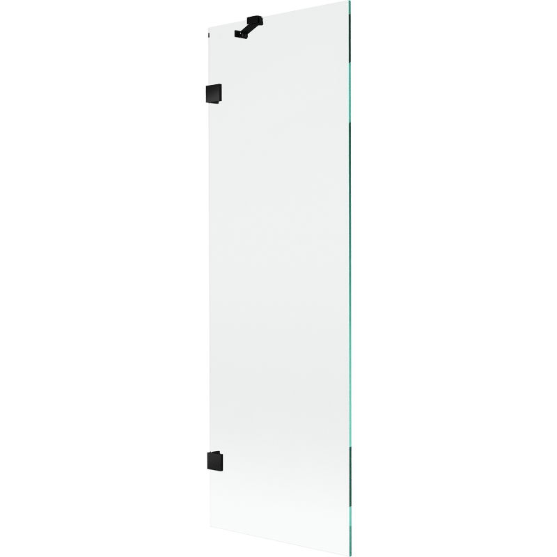 Mexen Lunar vanová zástěna, 1-křídlá 60 x 150 cm, transparentní, černá - 897-060-000-70-00
