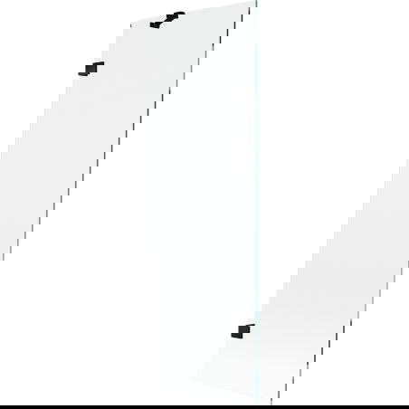 Mexen Lunar vanová zástěna, 1-křídlá 60 x 150 cm, transparentní, černá - 897-060-000-70-00