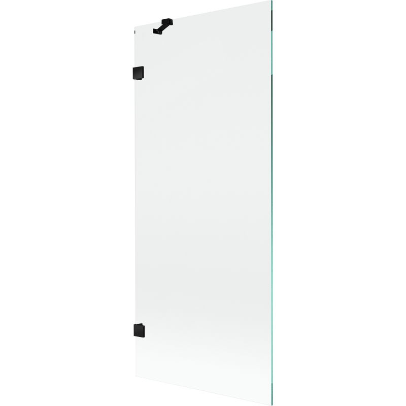 Mexen Lunar sprchová clona 1-křídlová 80 x 150 cm, transparentní, černá - 897-080-000-70-00