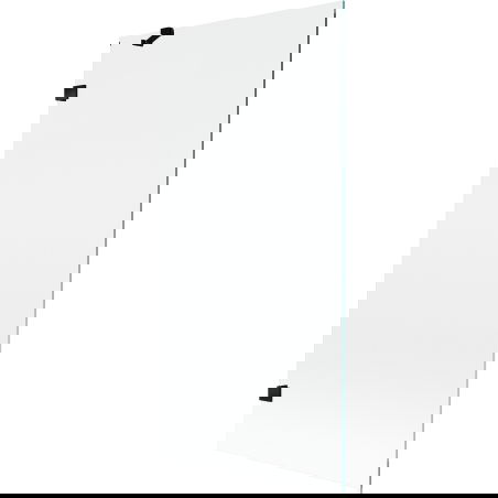 Mexen Lunar vanová zástěna jednokřídlá 90 x 150 cm, průhledná, černá - 897-090-000-70-00