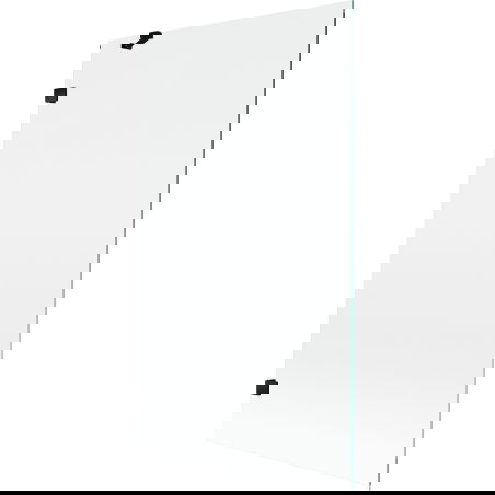 Mexen Lunar vanová zástěna 1-dílná 100 x 150 cm, transparentní, černá - 897-100-000-70-00