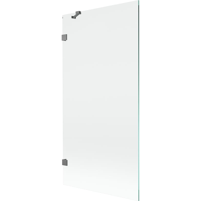 Mexen Lunar vanová zástěna 1-dílná 90 x 150 cm, transparentní, gun metal - 897-090-000-95-00