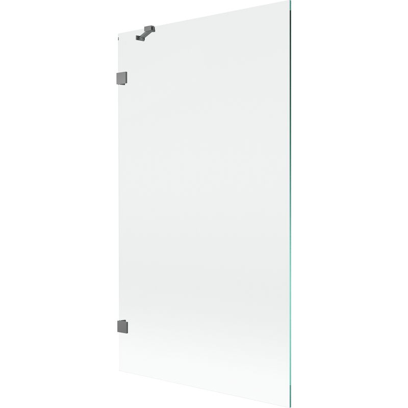 Mexen Lunar vanová zástěna 1-křídlová 100 x 150 cm, transparentní, tmavý kov - 897-100-000-95-00