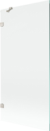 Mexen Lunar vanová zástěna jedno křídlová 90 x 150 cm, transparentní, kartáčovaný nikl - 897-090-000-97-00