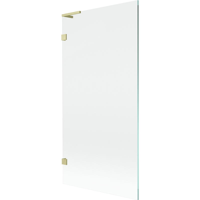 Mexen Lunar L vanová zástěna 1-křídlová 90 x 150 cm, transparentní, zlatá kartáčovaná - 897L-090-000-55-00