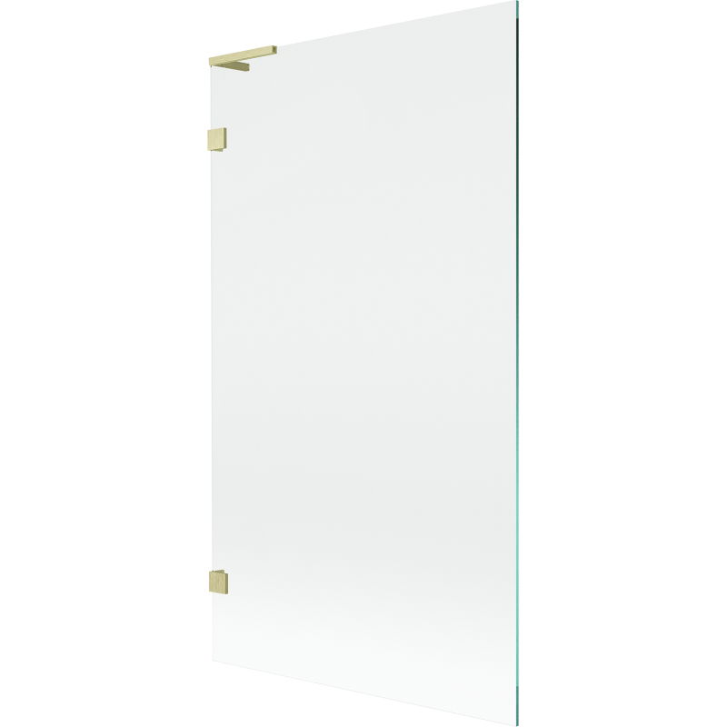 Mexen Lunar L sprchová zástěna jednokřídlá 100 x 150 cm, transparentní, zlatý kartáčovaný - 897L-100-000-55-00