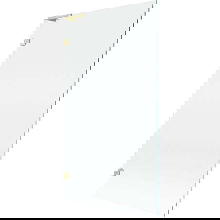 Mexen Lunar L sprchová zástěna jednokřídlá 100 x 150 cm, transparentní, zlatý kartáčovaný - 897L-100-000-55-00