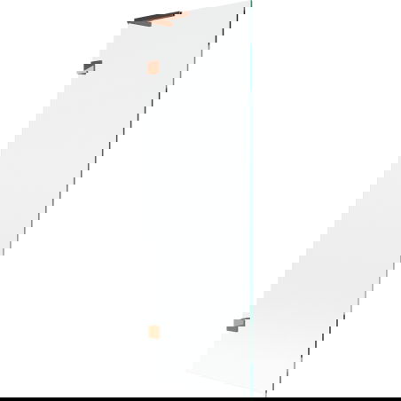 Mexen Lunar L vanová zástěna jednodílná 60 x 150 cm, transparentní, růžové zlato - 897L-060-000-60-00