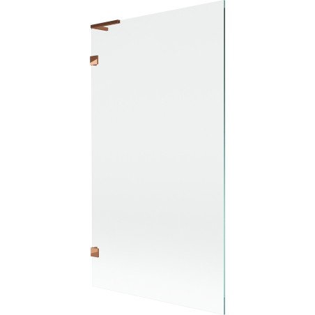 Mexen Lunar L vana zástěna 1-křídlová 100 x 150 cm, transparentní, růžové zlato - 897L-100-000-60-00
