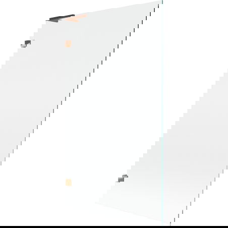 Mexen Lunar L vanová zástěna jednokřídlá 100 x 150 cm, transparentní, růžové zlato - 897L-100-000-60-00