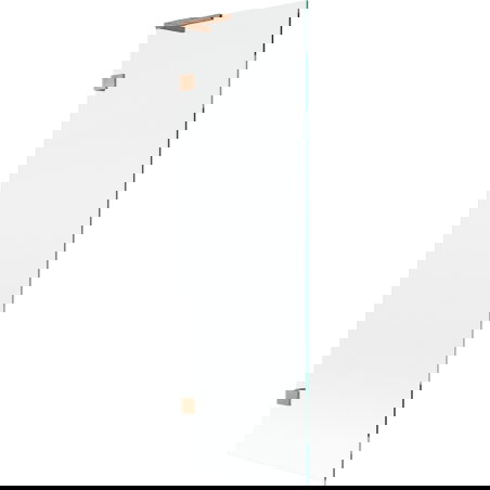 Mexen Lunar L vanová zástěna 1-křídlová 60 x 150 cm, transparentní, kartáčovaná měď - 897L-060-000-65-00