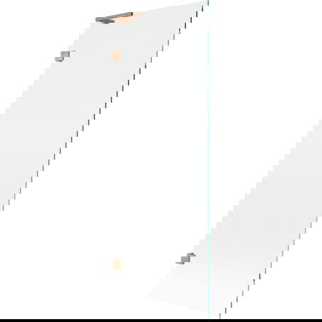 Mexen Lunar L vanová zástěna 1-křídlová 70 x 150 cm, transparentní, kartáčovaná měď - 897L-070-000-65-00