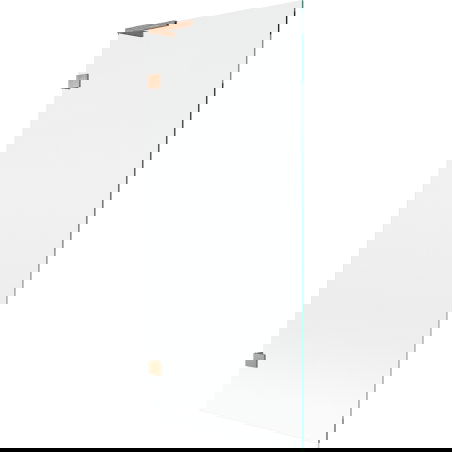 Mexen Lunar L vanová zástěna 1-křídlová 80 x 150 cm, transparentní, kartáčovaná měď - 897L-080-000-65-00