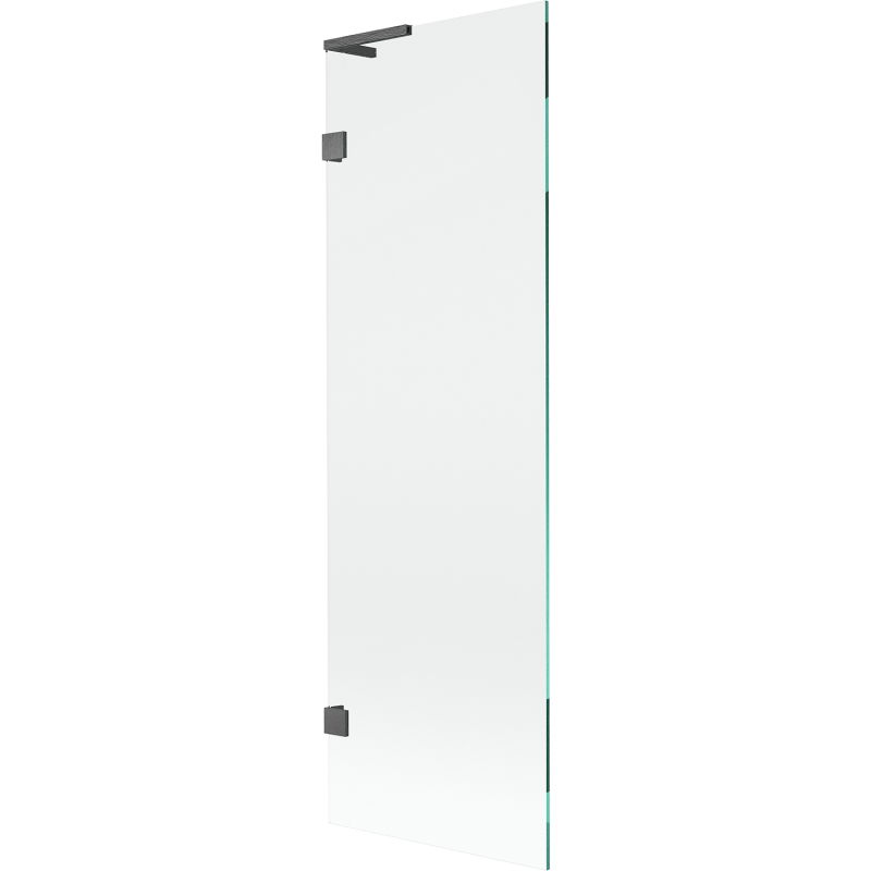 Mexen Lunar L vanová zástěna jednokřídlá 60 x 150 cm, transparentní, broušená tmavě šedá - 897L-060-000-66-00