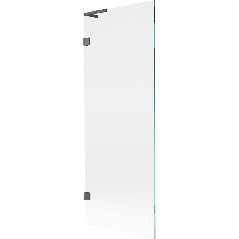 Mexen Lunar L vanová zástěna 1-křídlová 70 x 150 cm, průhledná, kartáčovaná šedá - 897L-070-000-66-00