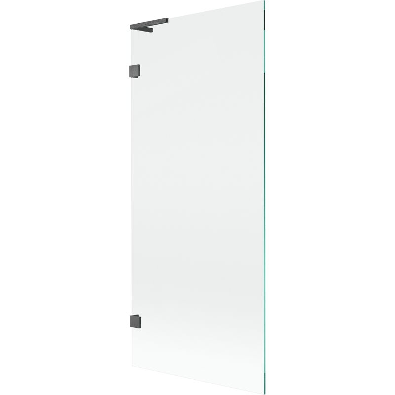 Mexen Lunar L vanová zástěna 1-křídlová 80 x 150 cm, transparentní, kartáčovaná gun gray - 897L-080-000-66-00