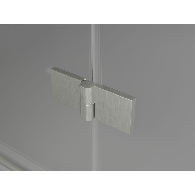 Mexen Lunar sprchové dveře pravé 150 cm, průhledné, kartáčovaný nikl - 834S-150-050-97-00-P