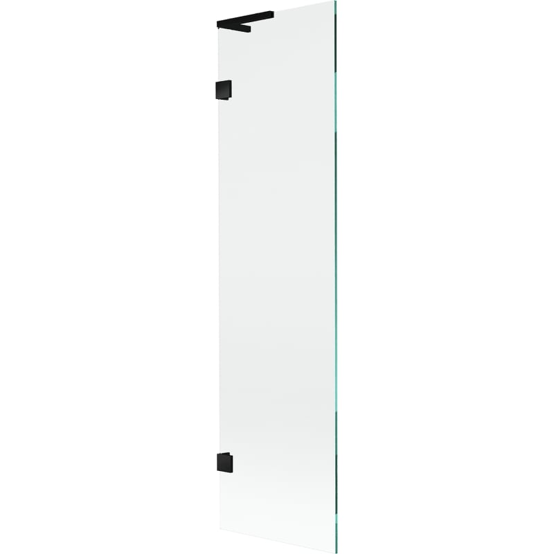 Mexen Lunar L vanová zástěna jednokřídlá 50 x 150 cm, transparentní, černá - 897L-050-000-70-00