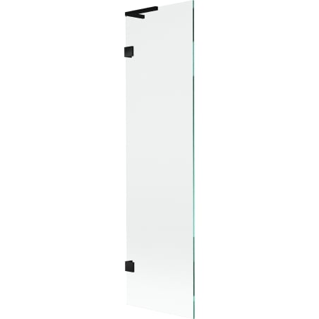 Mexen Lunar L vanová zástěna jednokřídlá 50 x 150 cm, transparentní, černá - 897L-050-000-70-00