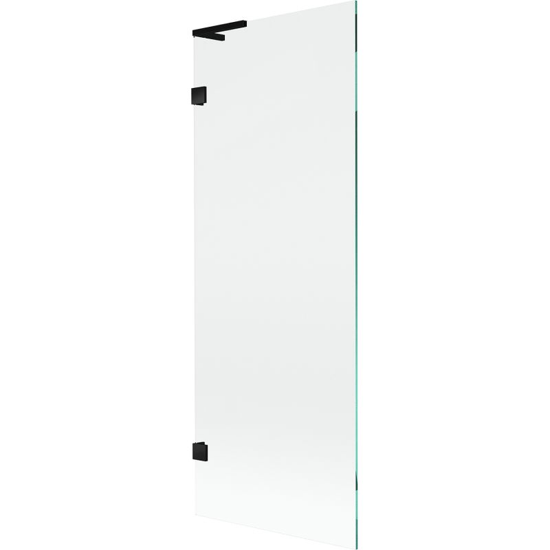 Mexen Lunar L vanová zástěna 1-křídlová 70 x 150 cm, transparentní, černá - 897L-070-000-70-00