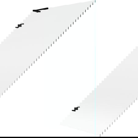 Mexen Lunar L vanová zástěna 1-křídlová 90 x 150 cm, transparentní, černá - 897L-090-000-70-00