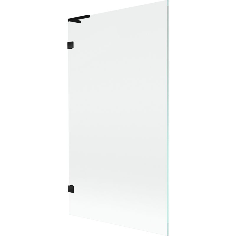 Mexen Lunar L vanová zástěna s jedním křídlem 100 x 150 cm, transparentní, černá - 897L-100-000-70-00