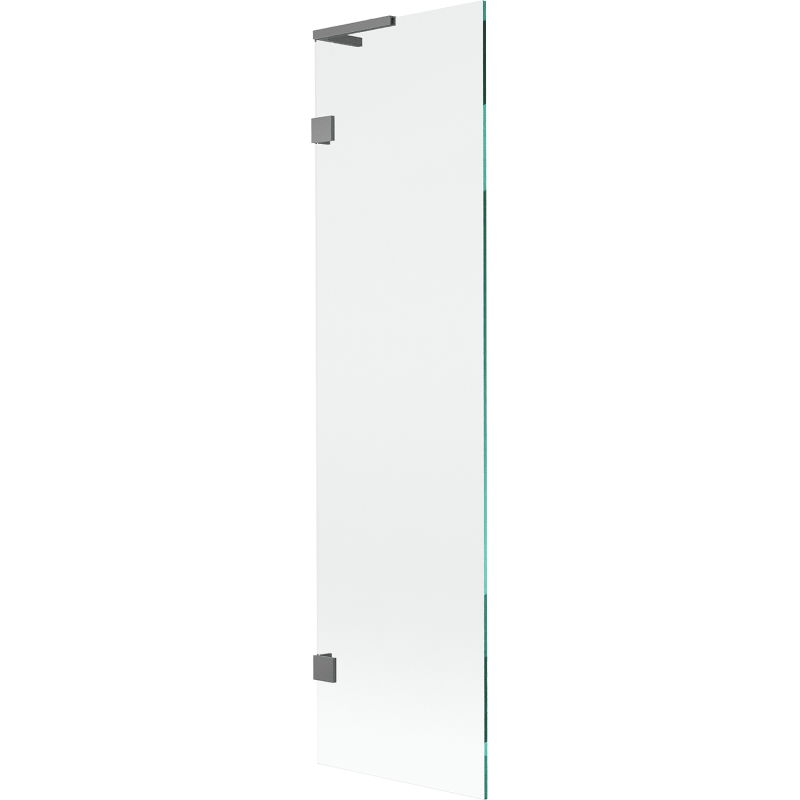 Mexen Lunar L vanová zástěna jednokřídlá 50 x 150 cm, transparentní, gun metal - 897L-050-000-95-00