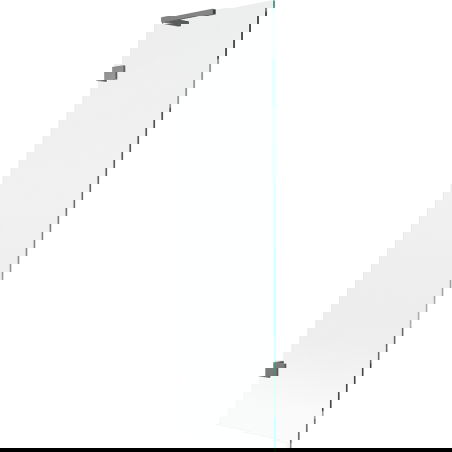 Mexen Lunar L vanová zástěna jednokřídlá 50 x 150 cm, transparentní, gun metal - 897L-050-000-95-00