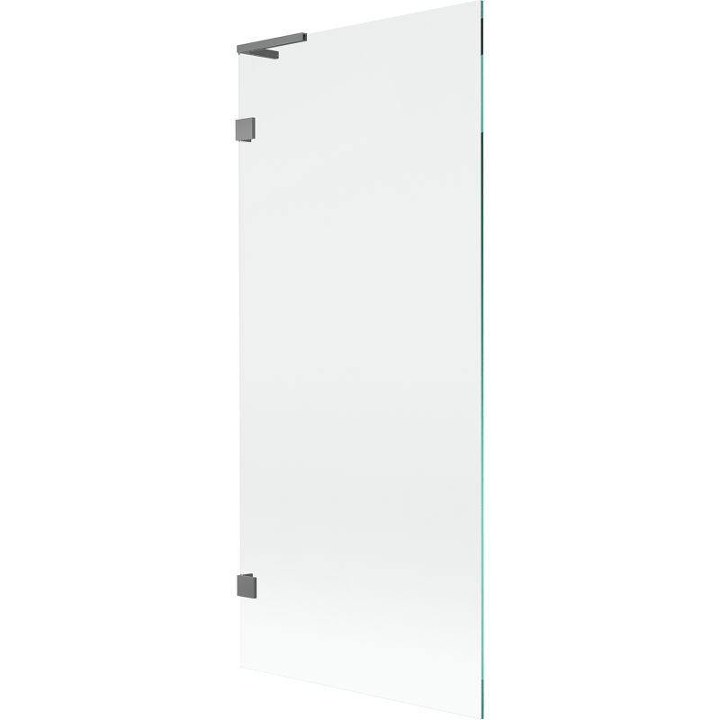 Mexen Lunar L sprchový panel na vanu, 1-křídlový 80 x 150 cm, transparentní, gun metal - 897L-080-000-95-00