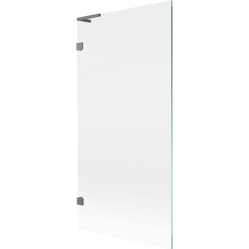 Mexen Lunar L vanová zástěna 1-křídlová 90 x 150 cm, transparentní, gun metal - 897L-090-000-95-00