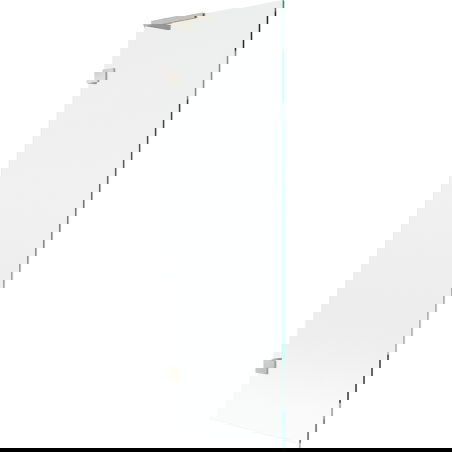 Mexen Lunar L vanová zástěna jednokřídlá 60 x 150 cm, transparentní, kartáčovaný nikl - 897L-060-000-97-00