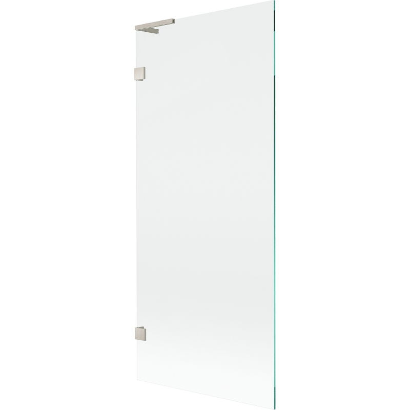 Mexen Lunar L vanová zástěna 1-křídlová 80 x 150 cm, transparentní, kartáčovaný nikl - 897L-080-000-97-00