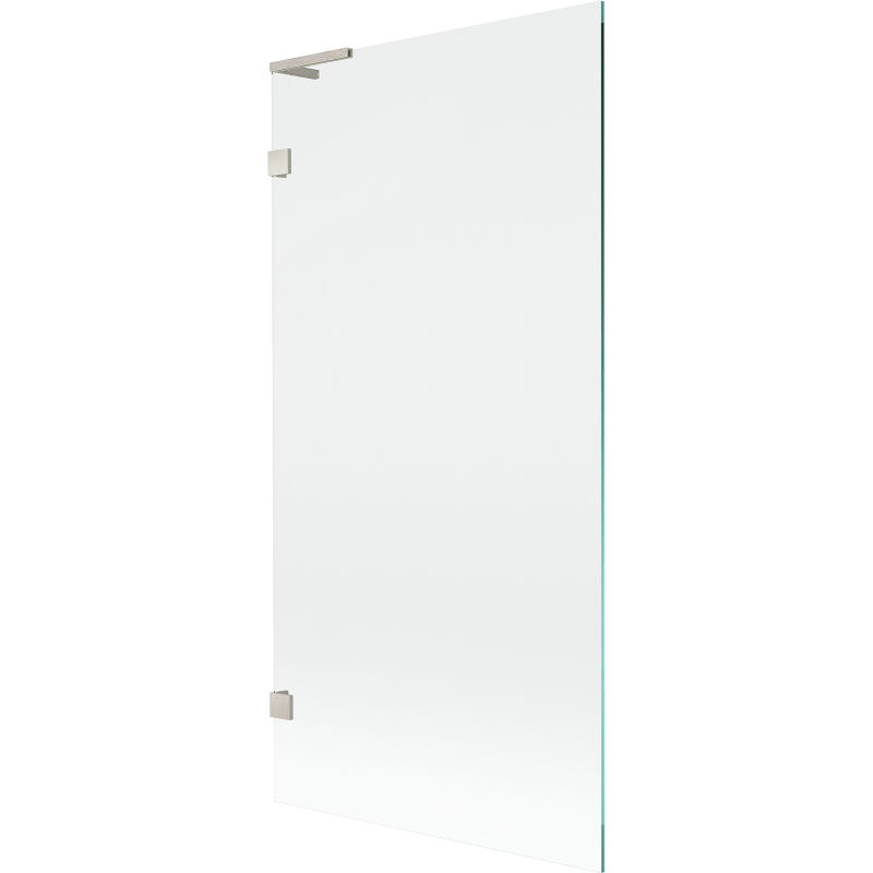 Mexen Lunar L vanová zástěna 1-křídlová 90 x 150 cm, transparentní, kartáčovaný nikl - 897L-090-000-97-00