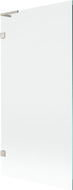 Mexen Lunar L vanová zástěna 1-křídlová 90 x 150 cm, transparentní, kartáčovaný nikl - 897L-090-000-97-00