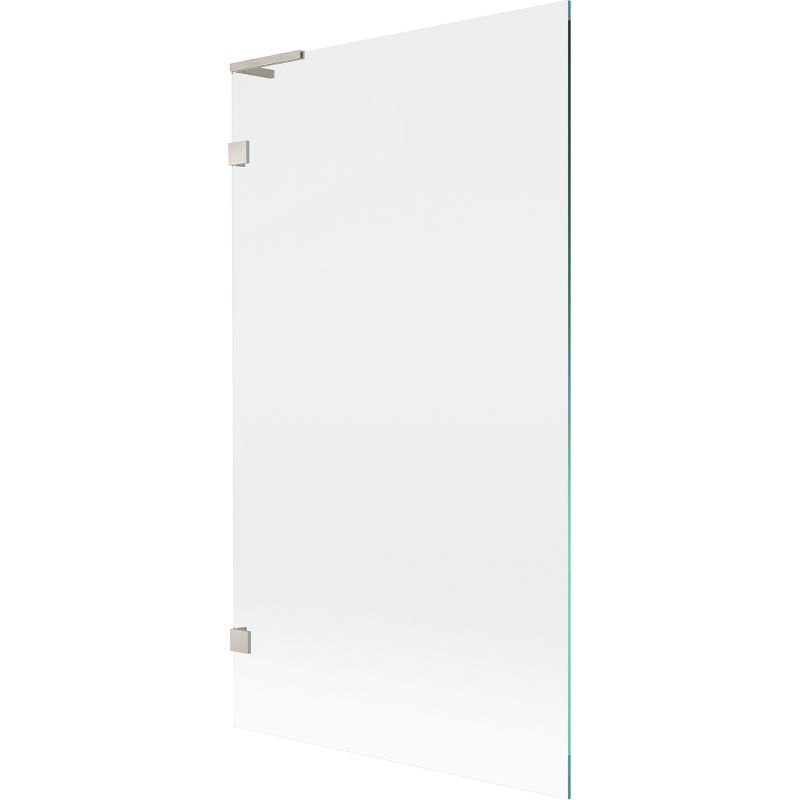 Mexen Lunar L vanová zástěna jednokřídlá 100 x 150 cm, transparentní, kartáčovaný nikl - 897L-100-000-97-00