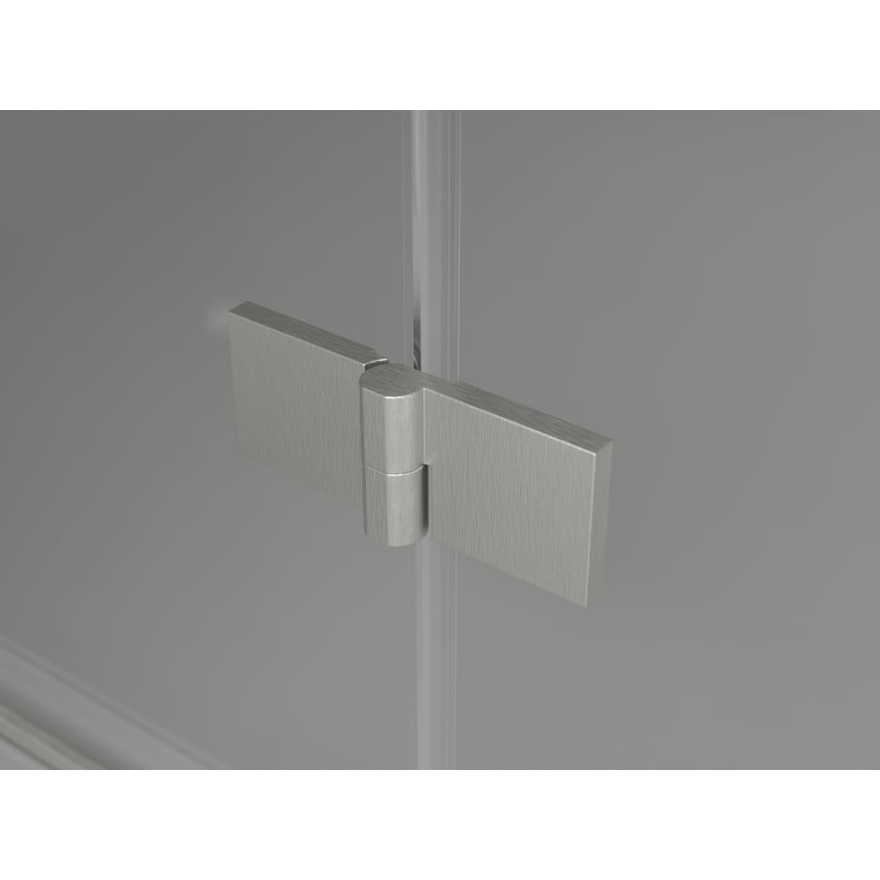 Mexen Lunar L sprchové dveře otevírací levé 150 cm, transparentní, kartáčovaný nikl - 834SL-150-050-97-00-L