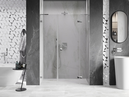 Mexen Lunar L sprchové dveře otočné pravé 140 cm, transparentní, chrom - 834SL-140-050-01-00-P