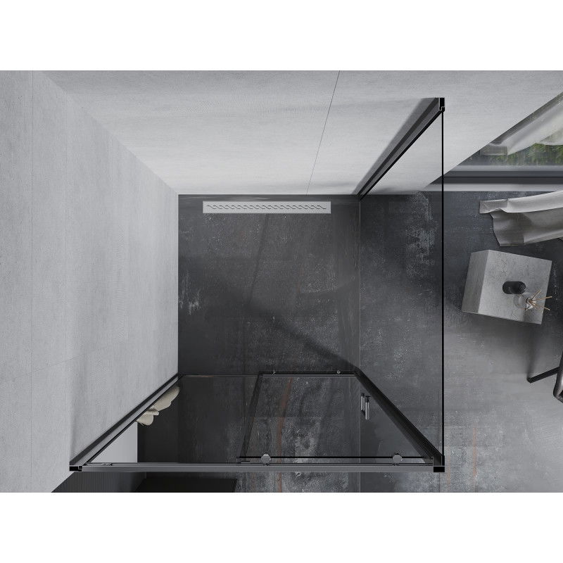 Mexen Apia sprchový kout posuvný 100 x 100 cm, průhledný, chrom - 840-100-100-01-00